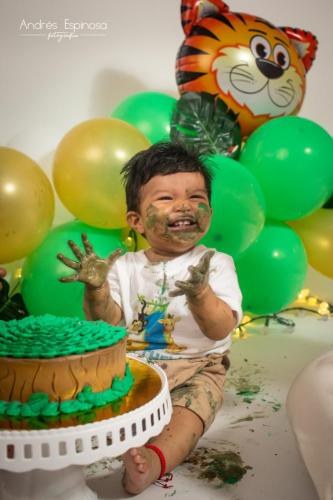 Smash Cake - Bebé Niño embarrado Dulce 02