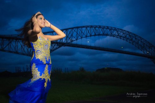 Sesión de fotos 15 años con el Puente de las Américas