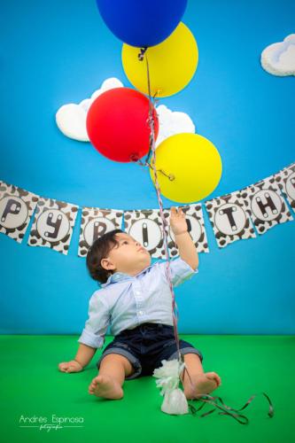 Smash Cake - Bebé Niño con Globos